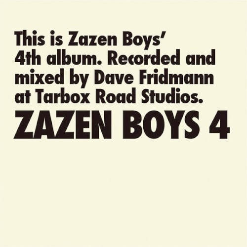 ZAZEN BOYS 4 cover